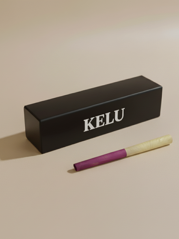 Caja de papelillo KELU 1 unidad - Papelillo de rosa (cono pre-rolado)